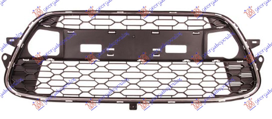 CENTRALNA RESETKA BEZ LAJSNE (HROM OKVIR) CITROEN C3 2010-2013 (SC)