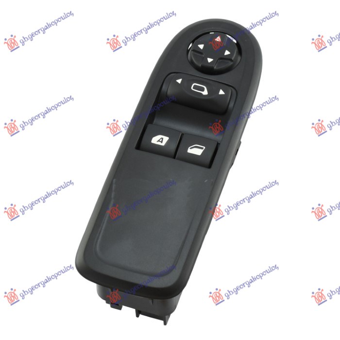 PREKIDAC U PREDNJIM VRATIMA (2 TASTERA) (CRNI OKVIR) (AUTO) (16 PIN) CITROEN C3 2010-2013 (SC)