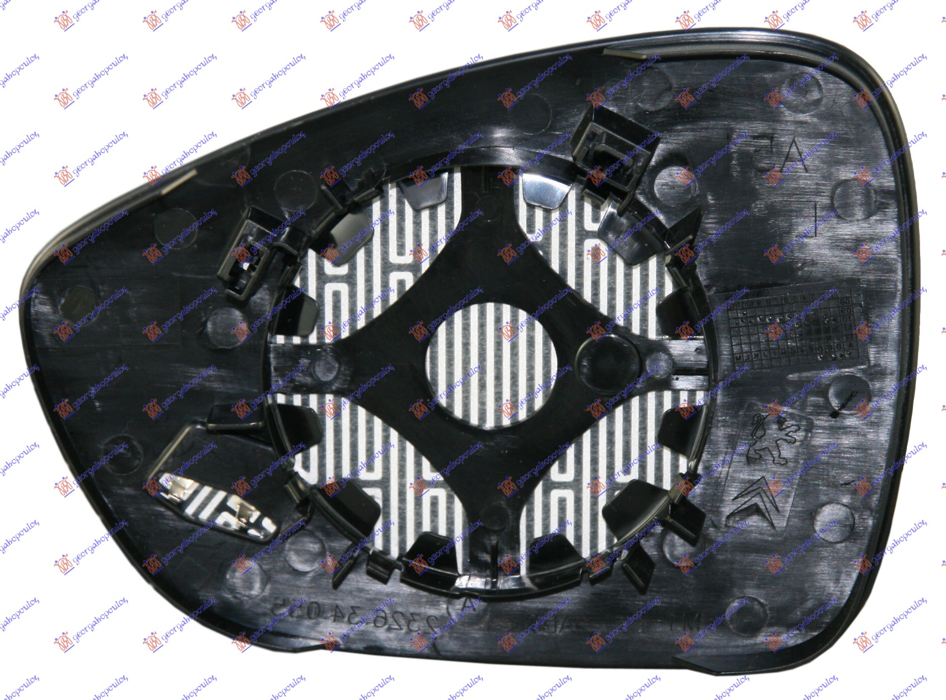 STAKLO RETROVIZORA SA GREJACEM (KONVEKSNO) CITROEN DS3 2014-2016 (SA)