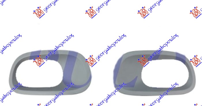 OKVIR MAGLENKE SIVI (SET) CITROEN C3 2016-2024 (SX)