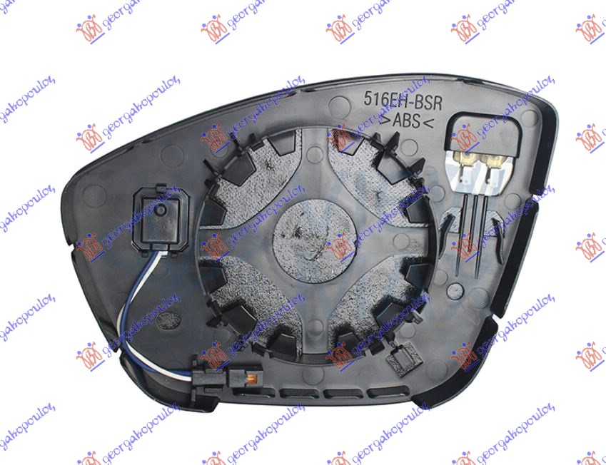 STAKLO RETROVIZORA SA GREJACEM (MRTAV UGAO) PEUGEOT 2008 II 2019-2023 (CU)
