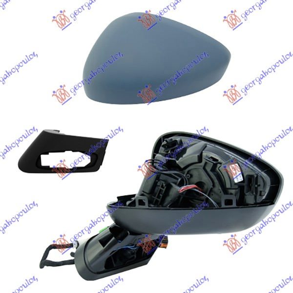 RETROVIZOR ELEKTRICNI SA GREJACEM PM (MIGAVAC) (A KVALITET) (KONVEKSNO STAKLO) CITROEN DS4 2011-2015 (NX)