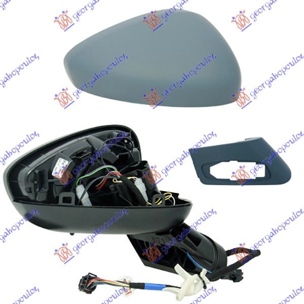 RETROVIZOR ELEKTRICNI SA GREJACEM PM (ELEKTRO-SKLOPIV) (MIGAVAC) (MEMORIJA) (KONVEKSNO STAKLO) CITROEN DS4 2011-2015 (NX)