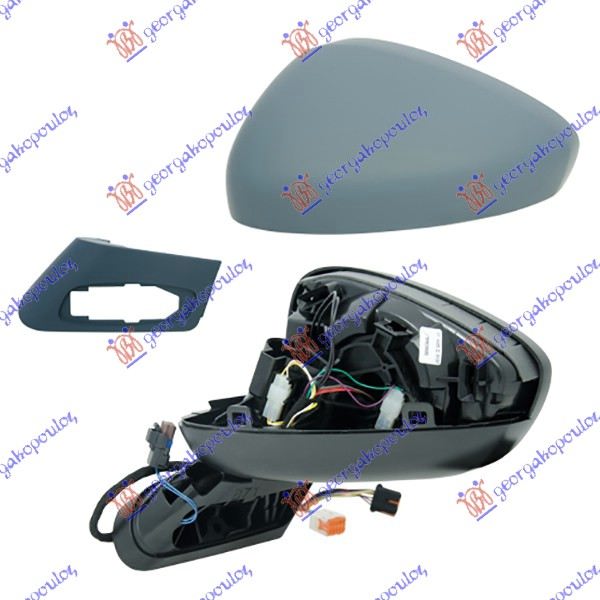 RETROVIZOR ELEKTRICNI SA GREJACEM PM (ELEKTRO-SKLOPIV) (MIGAVAC) (SVETLO) (MEMORIJA) (A KVALITET) (KONVEKSNO STAKLO) CITROEN DS4 2011-2015 (NX)