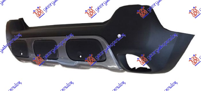 ZADNJI BRANIK DONJI CRNI (SIVA LAJSNA) (4 PDC SENZORI) CITROEN C3 AIR CROSS 2017-2021 (2R/2C)