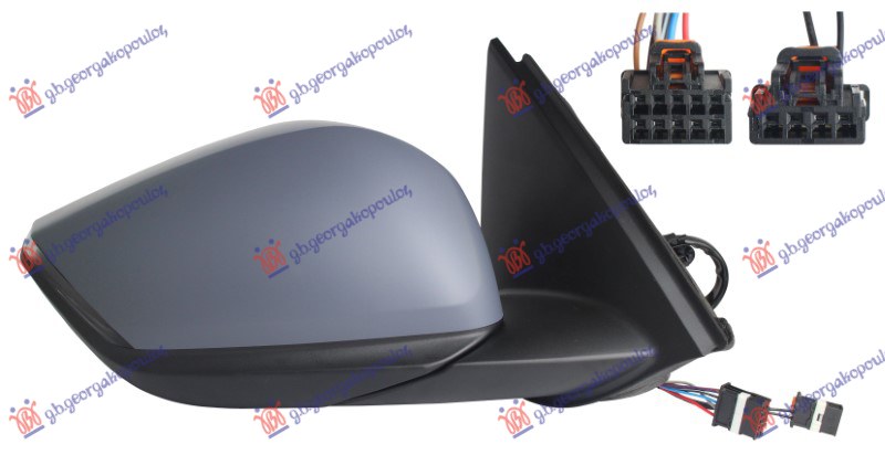 RETROVIZOR ELEKTRICNI SA GREJACEM PM (MIGAVAC) (SENZOR) (10OTV 6 PIN + 4OTV 2 PIN) (A KVALITET) (KONVEKSNO STAKLO) CITROEN C4 2020- (BA/BB/BC)