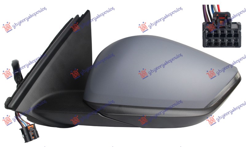 RETROVIZOR ELEKTRICNI SA GREJACEM PM (MIGAVAC) (A KVALITET) (KONVEKSNO STAKLO) CITROEN C4 2020- (BA/BB/BC)