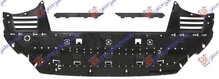 ZASTITA MOTORA ISPOD BRANIKA (SPOJLER 25mm) PLASTICNA OPEL COMBO 2018-2024 (X12)