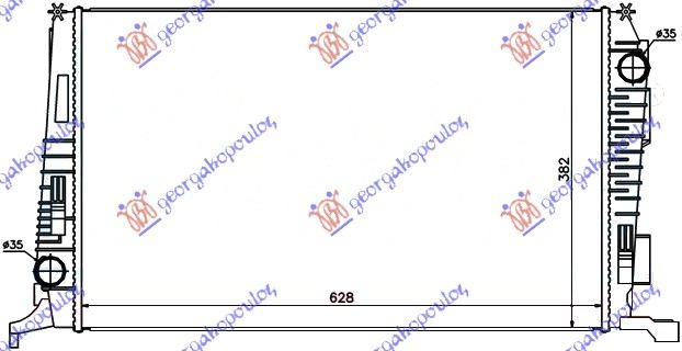 HLADNJAK MOTORA 1.5 DCI (62.8x39) DACIA DUSTER I 2010-2017 (HS)
