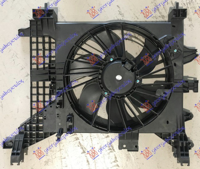 VENTILATOR KOMPLET (BENZIN/DIZEL) (385mm) DACIA DUSTER I 2010-2017 (HS)