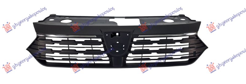PVC MASKA CRNA (2 GORNJE HROM LAJSNE) (STARI ZNAK) DACIA LOGAN III 2021- (3K)