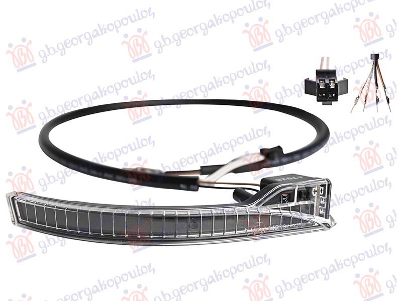 MIGAVAC U MEHANICKOM RETROVIZORU LED (4 PIN) DACIA SPRING 2021-