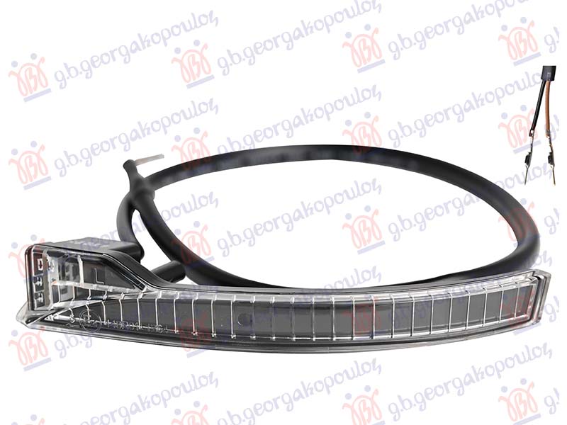 MIGAVAC U MEHANICKOM RETROVIZORU LED (2 PIN) DACIA SPRING 2021-