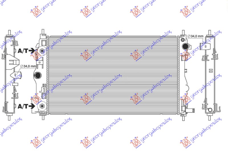 HLADNJAK MOTORA 2.0 DIZEL (AUTOMATSKI) (+/-AC) (680x415) CHEVROLET ORLANDO 2011-