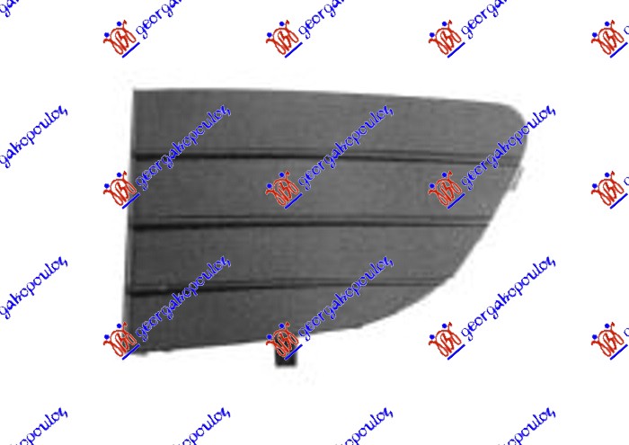 RESETKA PREDNJEG BRANIKA (BEZ MAGLENKE) METALIK-SIVA FIAT PUNTO EVO 2009-2012 (199)
