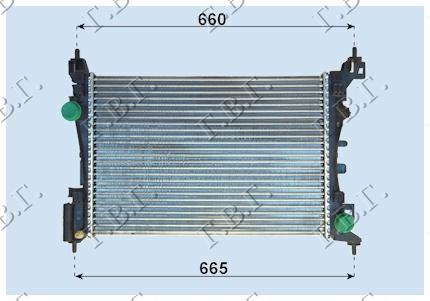 HLADNJAK MOTORA 1.3/1.4 BENZIN/DIZEL MAN/AUTO (618x398) (MARELLI) FIAT PUNTO EVO 2009-2012 (199)