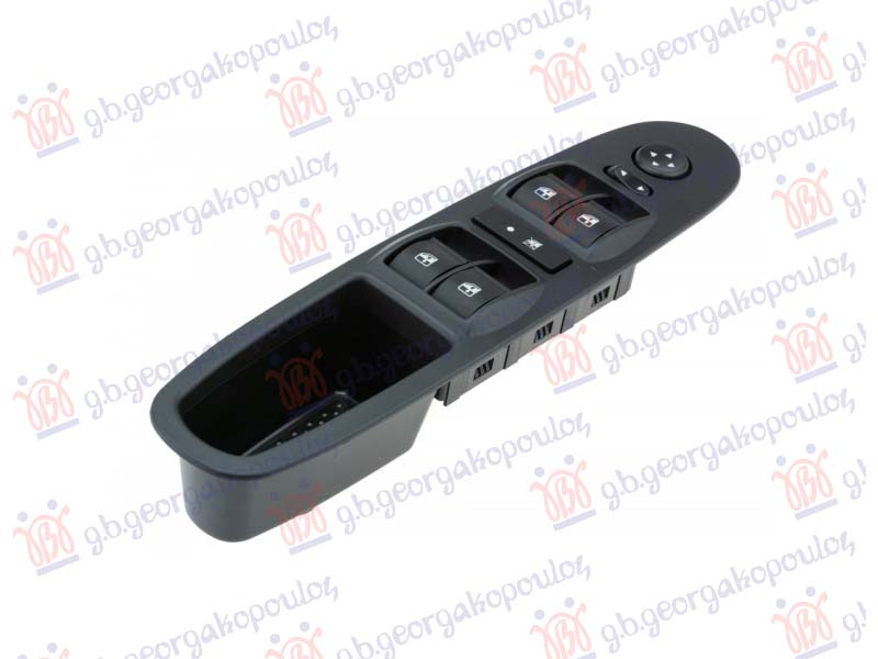 PREKIDAC U PREDNJIM VRATIMA SA OKVIROM (4 TASTERA) (16 PIN) FIAT PUNTO EVO 2009-2012 (199)