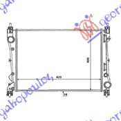 HLADNJAK MOTORA 1.4i 16V / 1.3 JTD (620x388x16) FIAT DOBLO 2009-2015 (263)