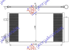 HLADNJAK KLIME DIZEL (630x300) FIAT DOBLO 2015-2022 (263)