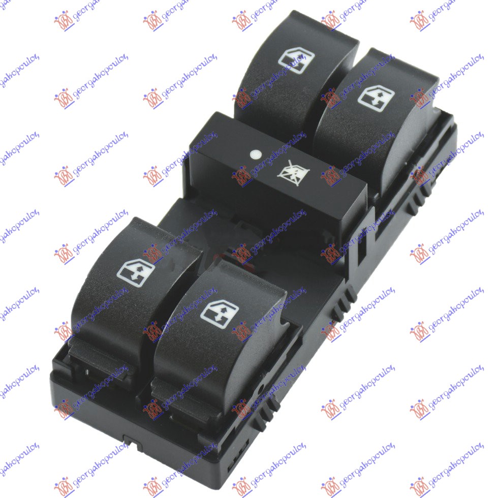 PREKIDAC U PREDNJIM VRATIMA (4 TASTERA) (12 PIN) FIAT FIORINO/QUBO 2008-2016 (225)