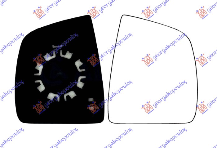STAKLO RETROVIZORA (KONVEKSNO) FIAT DOBLO 2015-2022 (263)