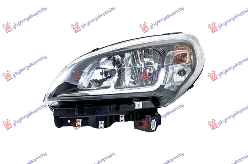 FAR ELEKTRICNI CRNI (H7/H7) (MARELLI) FIAT DOBLO 2015-2022 (263)