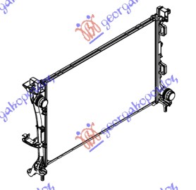 HLADNJAK MOTORA 0.9/1.4 TURBO - 1.3 JTD (620x396x26) FIAT 500 L 2017- (351/352)