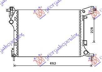 HLADNJAK MOTORA 1.4i- 16V (53.8x41.2x14) FIAT 500 L 2017- (351/352)