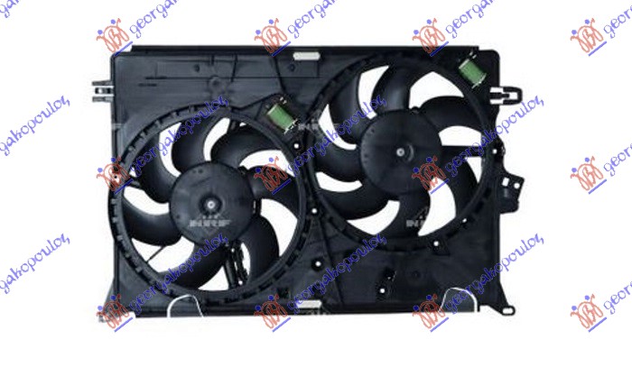 VENTILATOR (DUPLI) KOMPLET (BENZIN) JEEP RENEGADE 2014-2018 (BU/B1/BV)