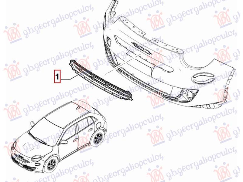 PVC MASKA (ORIGINALNI) FIAT 600 2023- (365/364)