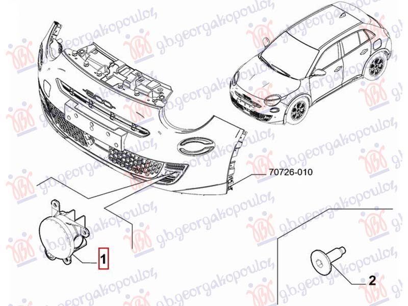 MAGLENKA (VALEO) FIAT 600 2023- (365/364)