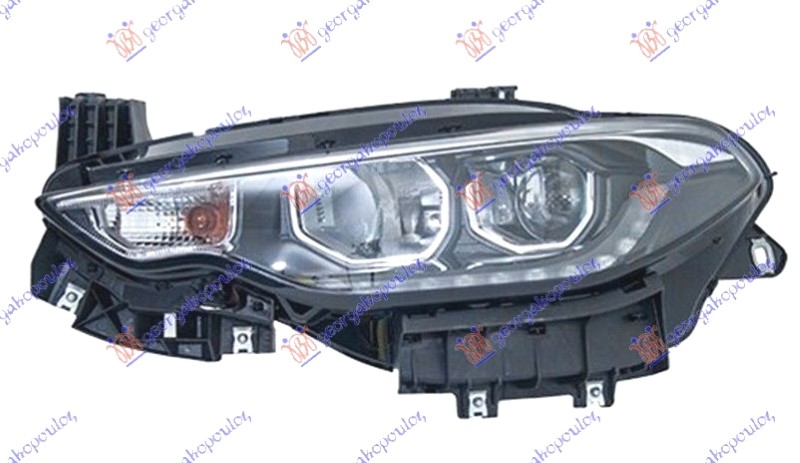 FAR ELEKTRICNI (H7/H7) SA LED DNEVNIM SVETLOM HROM (TURSKA) FIAT TIPO 2016-2021 (356/357)