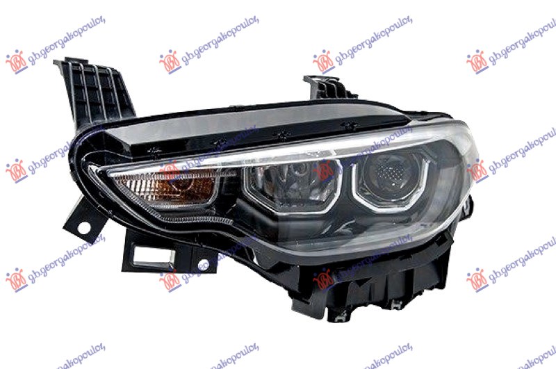 FAR ELEKTRICNI SIVI (H7/H7) SA LED DNEVNIM SVETLOM (MARELLI) FIAT TIPO 2016-2021 (356/357)