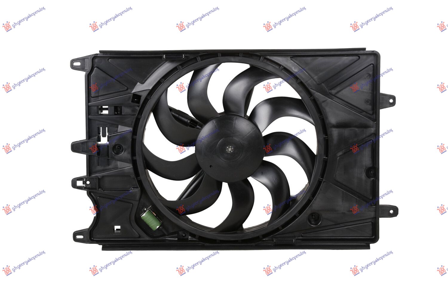 VENTILATOR KOMPLET BENZIN FIAT TIPO 2016-2021 (2 PIN) (356/357)