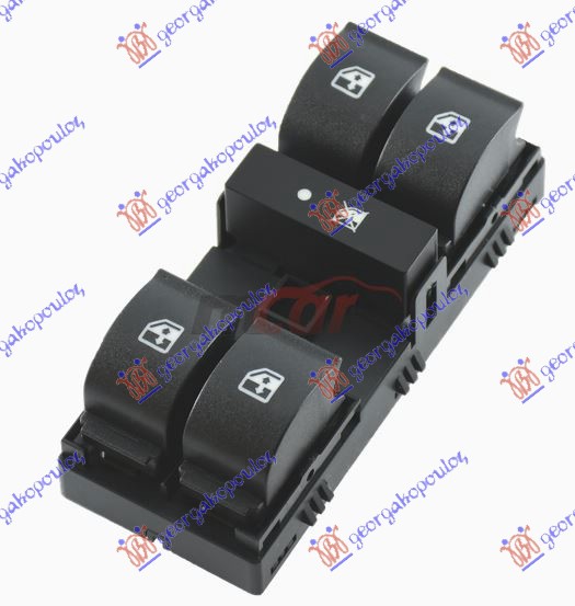 PREKIDAC U PREDNJIM VRATIMA (4 TASTERA) (12 PIN) FIAT TIPO 2021- (356/357)
