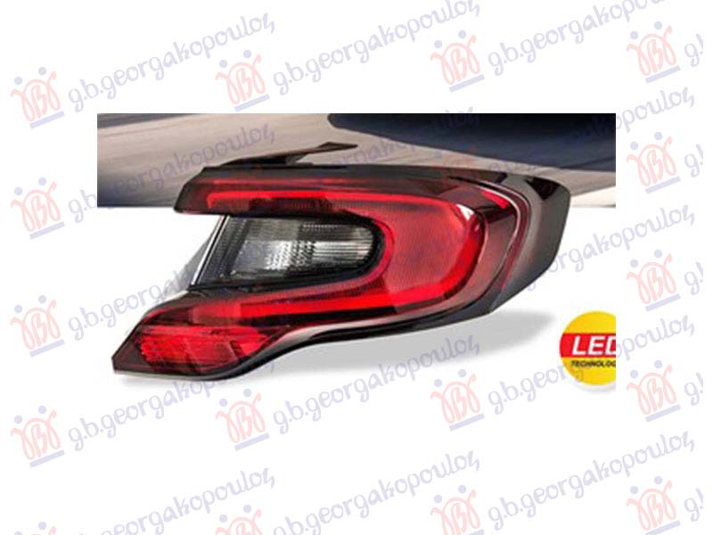 STOP LAMPA SPOLAJSNJA LED (SEDAN) (TURSKA) FIAT TIPO 2021- (356/357)