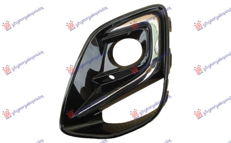 RESETKA PREDNJEG BRANIKA (SA MAGLENKOM) (HROM LAJSNA) (BASIC) FORD PUMA 2020- (J2K/CF7)