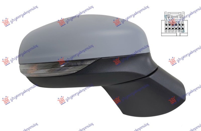 RETROVIZOR ELEK. PM (MIGAVAC) (6 PIN) FORD PUMA 2020- (J2K/CF7)