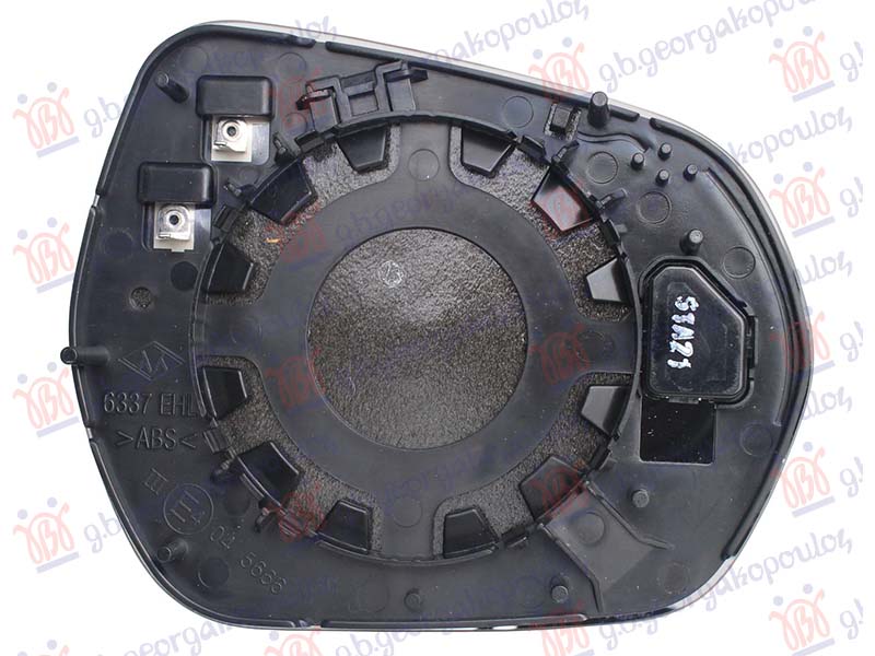 STAKLO RETROVIZORA SA GREJACEM (MRTAV UGAO) (KONVEKSNO) FORD PUMA 2020- (J2K/CF7)