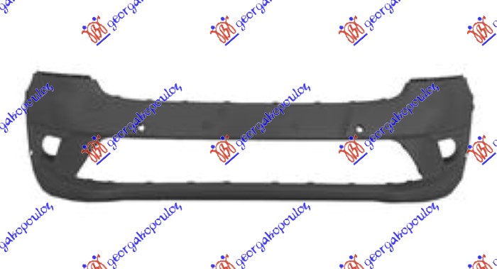 PREDNJI BRANIK MAT-CRNI (SA MAGLENKAMA) (6 OTVORA ZA SENZOR) FORD TRANSIT/TOURNEO CONNECT 2019-2022