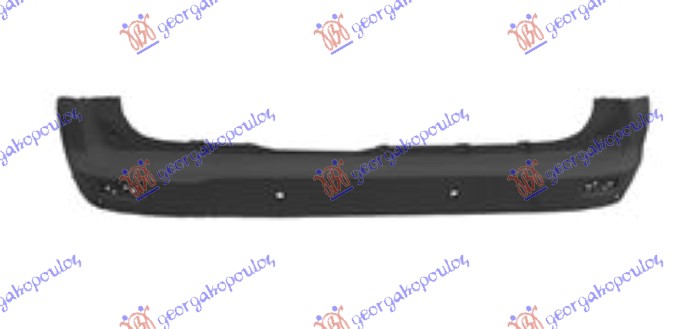 ZADNJI BRANIK CRNI (4 OTVORA ZA SENZORE) (A KVALITET) FORD TRANSIT/TOURNEO CONNECT 2019-2022