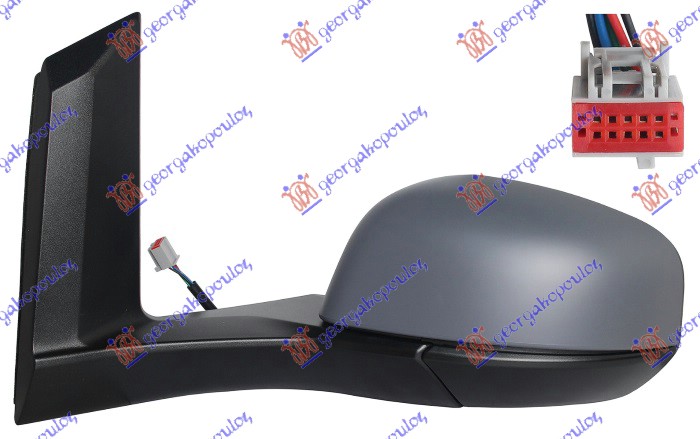 RETROVIZOR ELEKTRICNI SA GREJACEM PM (5 PIN) (A KVALITET) (ASFERICNO STAKLO) FORD TRANSIT/TOURNEO CONNECT 2019-2022