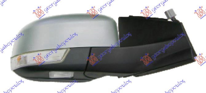 RETROVIZOR ELEKTRICNI SA GREJACEM PM (ELEKTRO-SKLOPIV) (MIGAVAC) (SVETLO) (KONVEKSNO STAKLO) FORD MONDEO 2011-2014 (BA7)