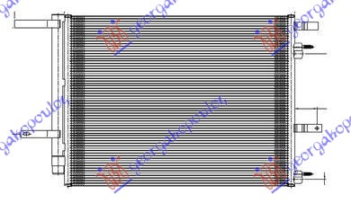 HLADNJAK KLIME 2.5 BENZIN (600x434x16) FORD MONDEO 2014-2019 (CD/CE/CF)