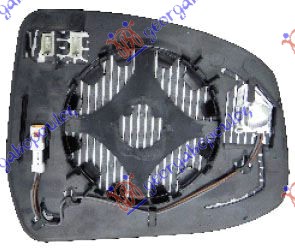 STAKLO RETROVIZORA SA GREJACEM (MRTAV UGAO) (ASFERICNO) FORD FOCUS 2011-2014 (DH)