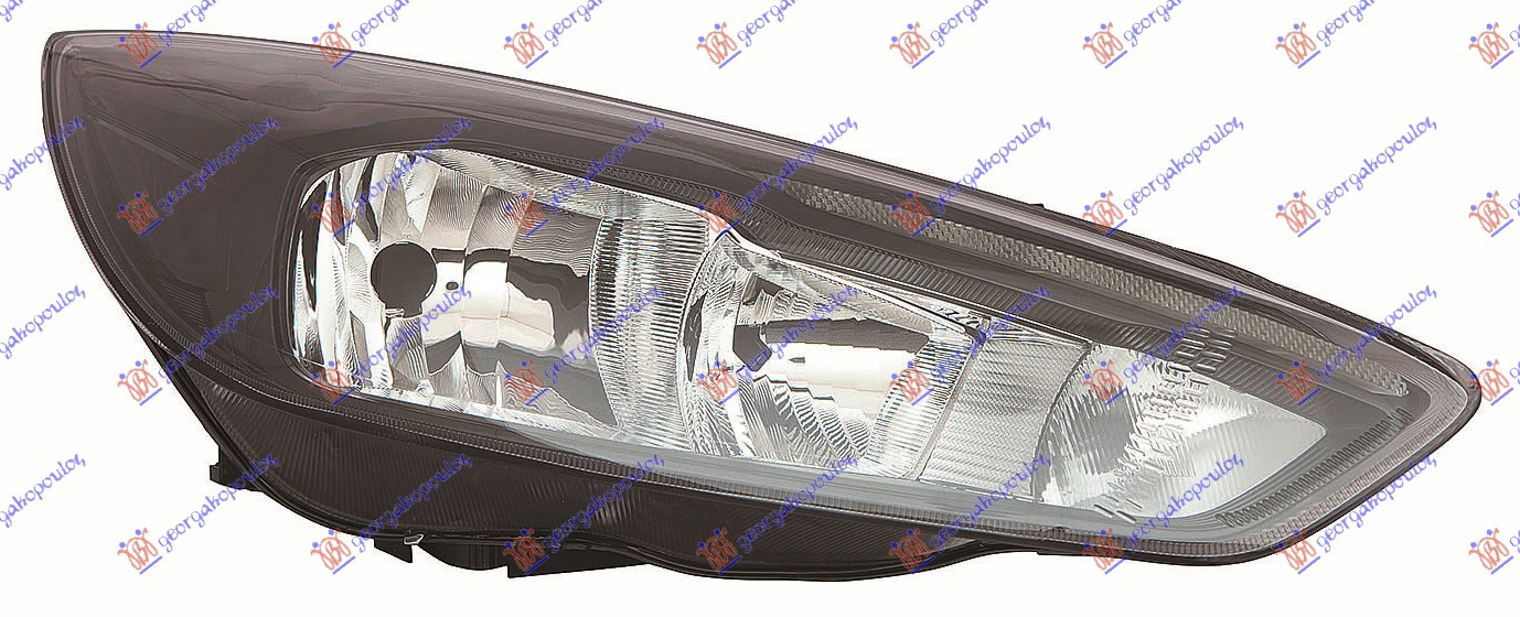 FAR ELEKTRICNI CRNI (H7/H1) SA LED DNEVNIM SVETLOM (SA MOTOROM) DEPO FORD FOCUS 2014-2018 (DH)