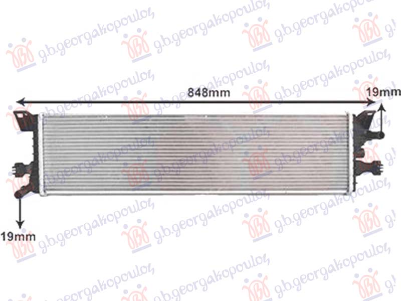 HLADNJAK MOTORA DODATNI 1.5 DIZEL (722x180) (KOYO) FORD FOCUS 2018-2022 (HN/HM)