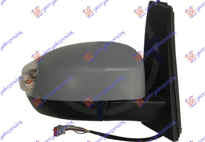 RETROVIZOR ELEKTRICNI SA GREJACEM PM (MIGAVAC) (MRTAV UGAO) (KONVEKSNO STAKLO) FORD C-MAX II 2010-2014 (DXA/CB7/DXA/CEU)