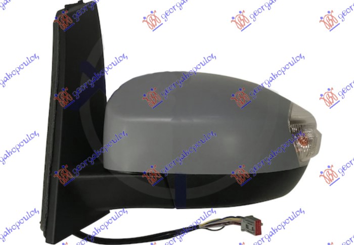 RETROVIZOR ELEKTRICNI SA GREJACEM PM (MIGAVAC) (MRTAV UGAO) (ASFERICNO STAKLO) FORD C-MAX II 2010-2014 (DXA/CB7/DXA/CEU)