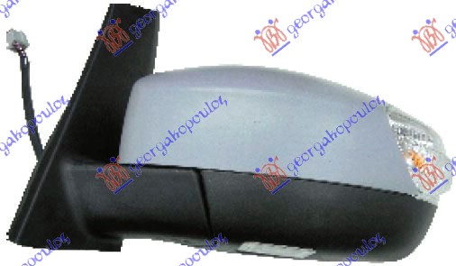 RETROVIZOR ELEK. SA GREJ. PM (ELEKTRO-SKLOPIV) (MIGAVAC) (SVETLO) (MRTAV UGAO) (10 OTVORA/10 PIN) (ASFERICNO STAKLO) FORD C-MAX II 2010-2014 (DXA/CB7/DXA/CEU)